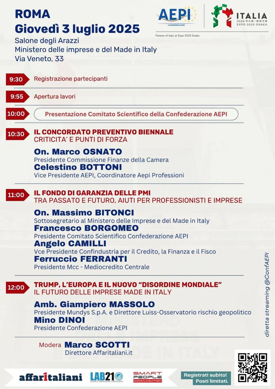 Presentazione del comitato scientifico AEPI